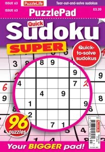 PuzzleLife PuzzlePad Sudoku Super - Is. 63 2026